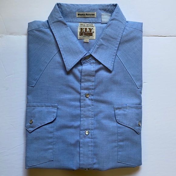 Other - Ely Cattleman Short Sleeve Western Pearl Snap Shrt